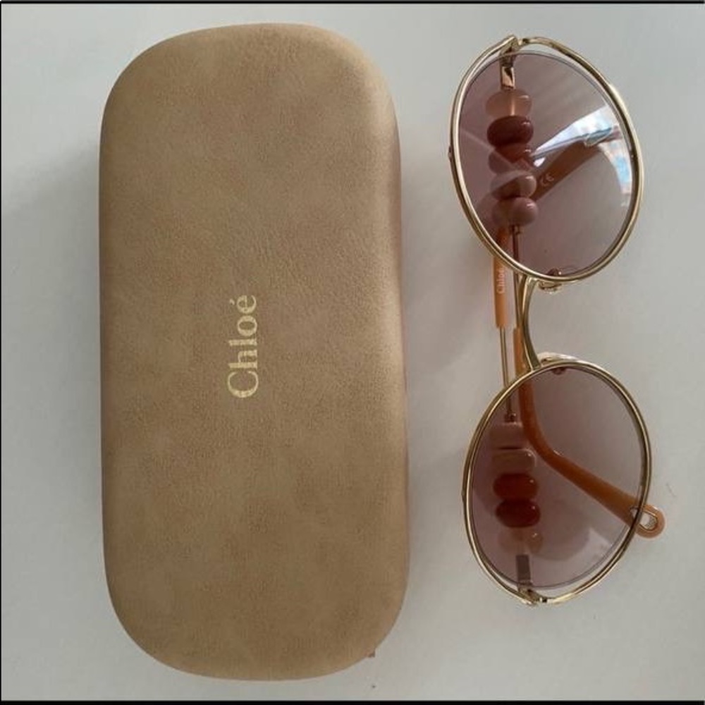 Chloe Beaded Sunglasses with case